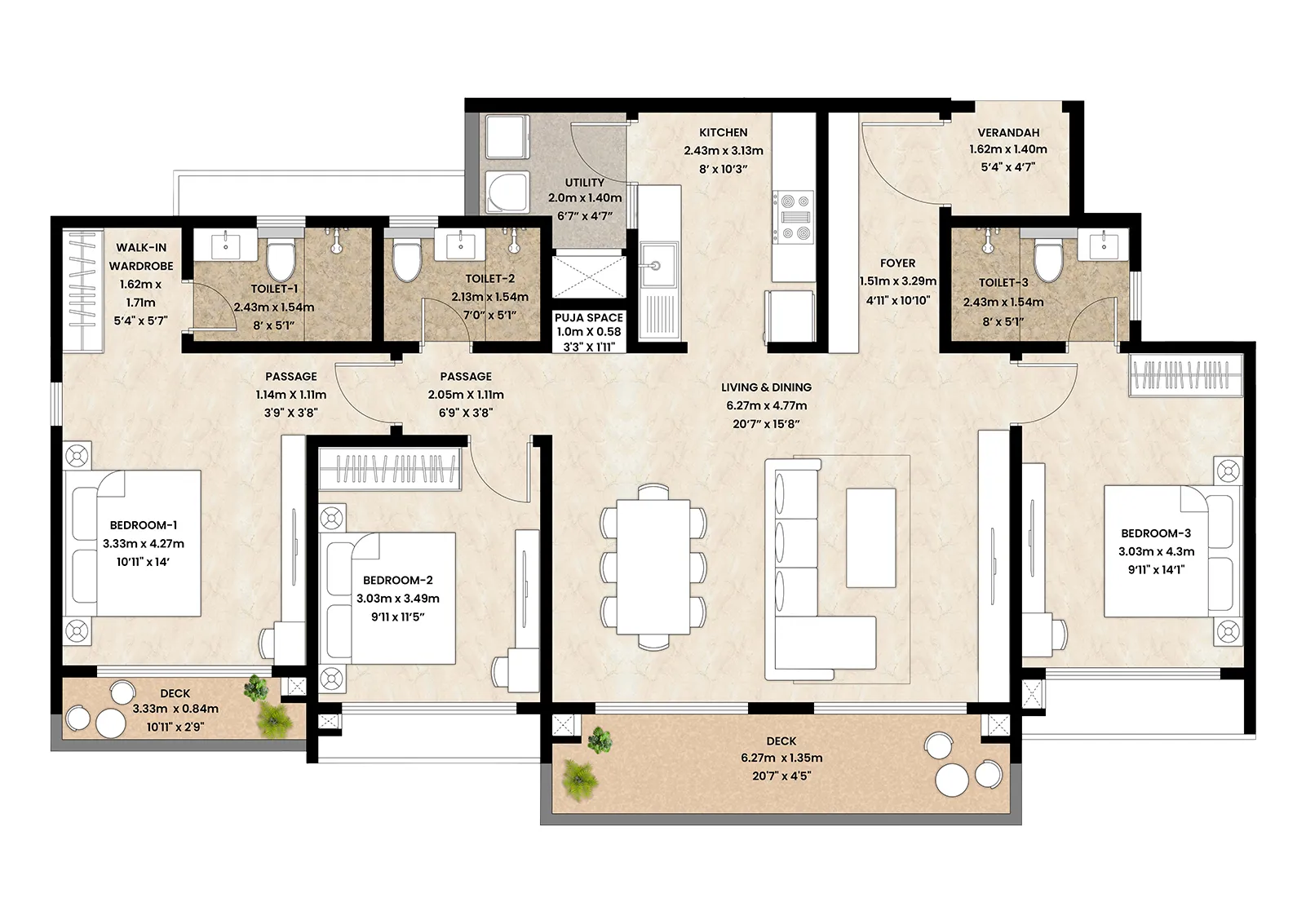 3 BHK