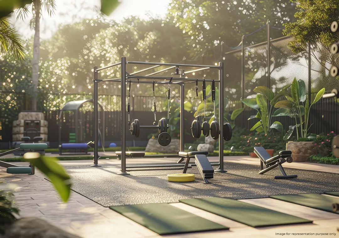 24K Manor Amenities - Outdoor gym