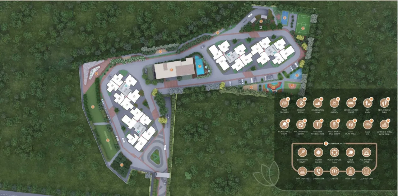 Master plan of 24K Manor