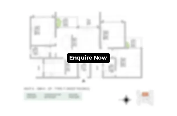 3 BHK Unit Plan of 24K Manor