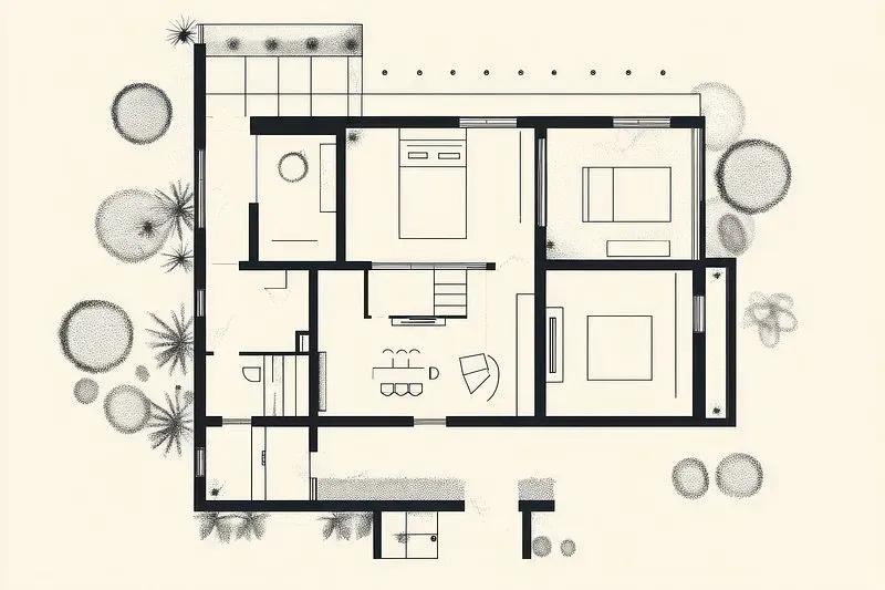 Compact commercial office space floor plan Andheri East Trade Square