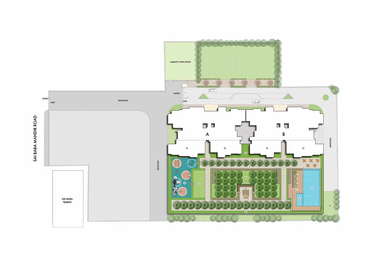 Master plan of 24K Manor