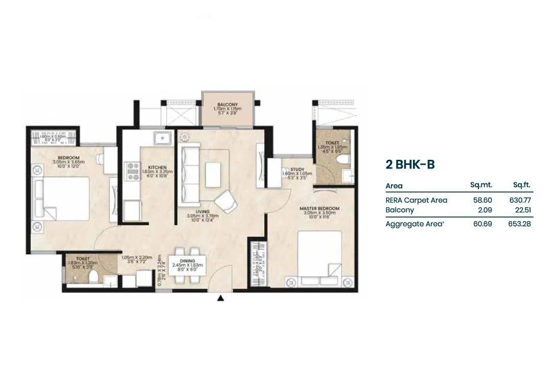 3 BHK Plan